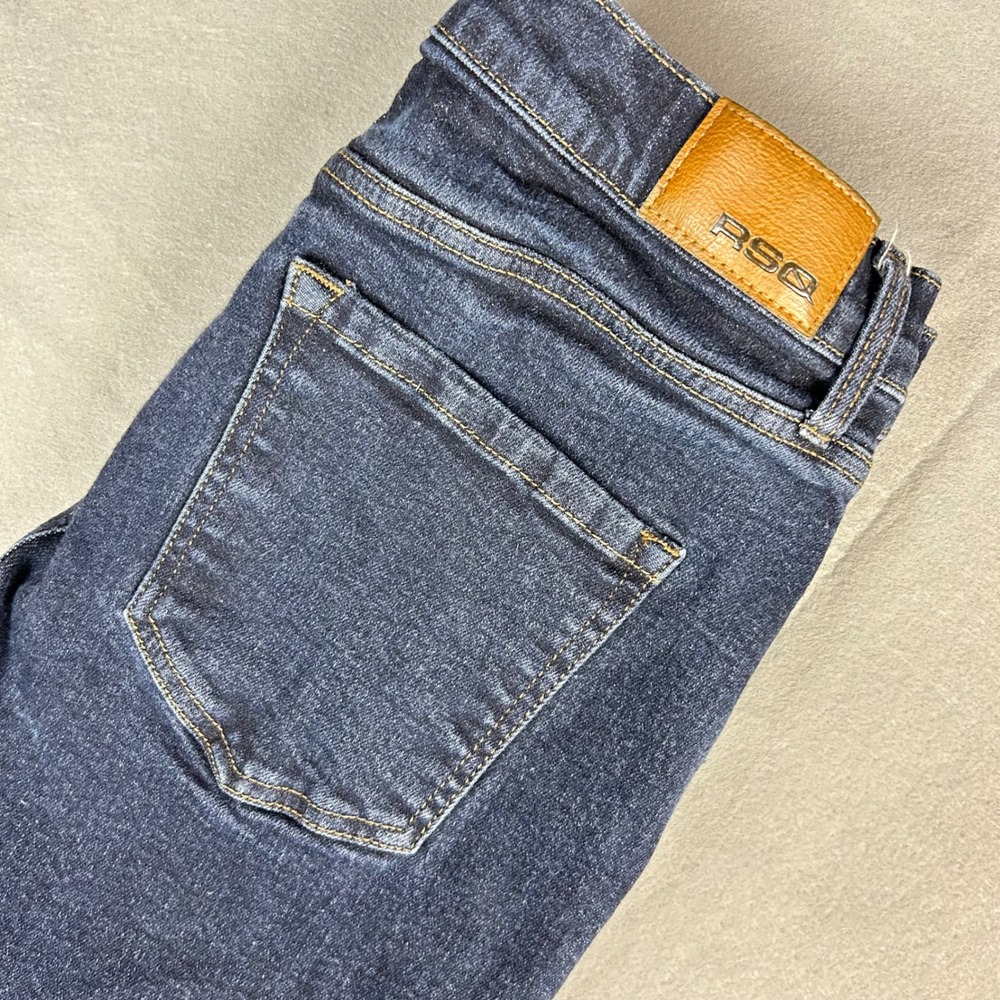 RSQ Slim Straight Jeans Mens 31x30 (30x29) Dark Blue Denim Pants